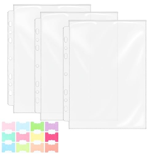 30 Pcs 5.5×8.5 Thick Plastic 1 Pocket for 6×8″ Photos/Cards 30pcs Thick Clear