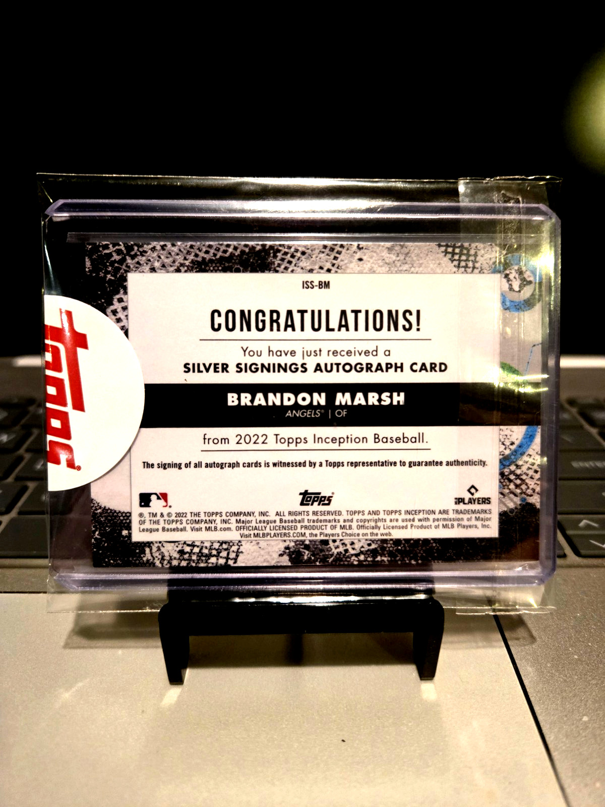 2022 Topps Inception – Brandon Marsh RC Silver Signing Auto #26/99 -Topps Sealed