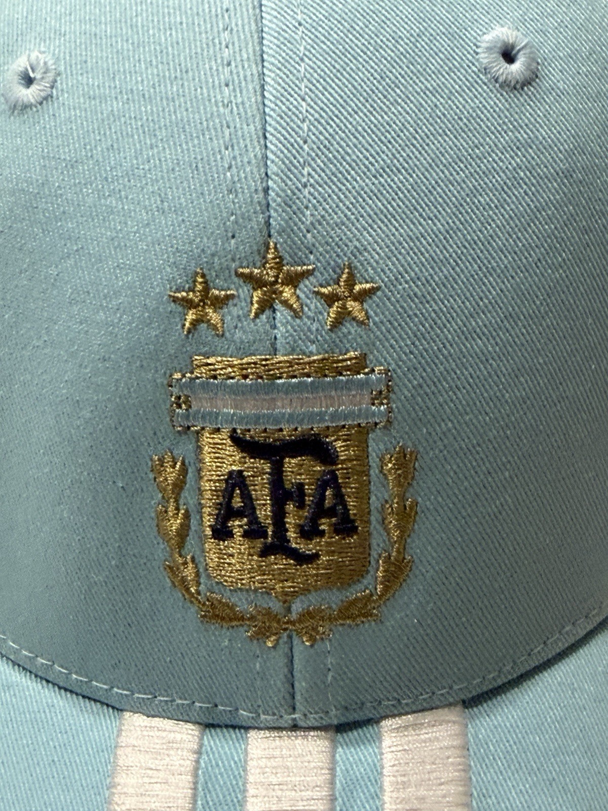 Adidas Argentina AFA Baseball Cap Icey Blue White KE1384 OSFM NWT