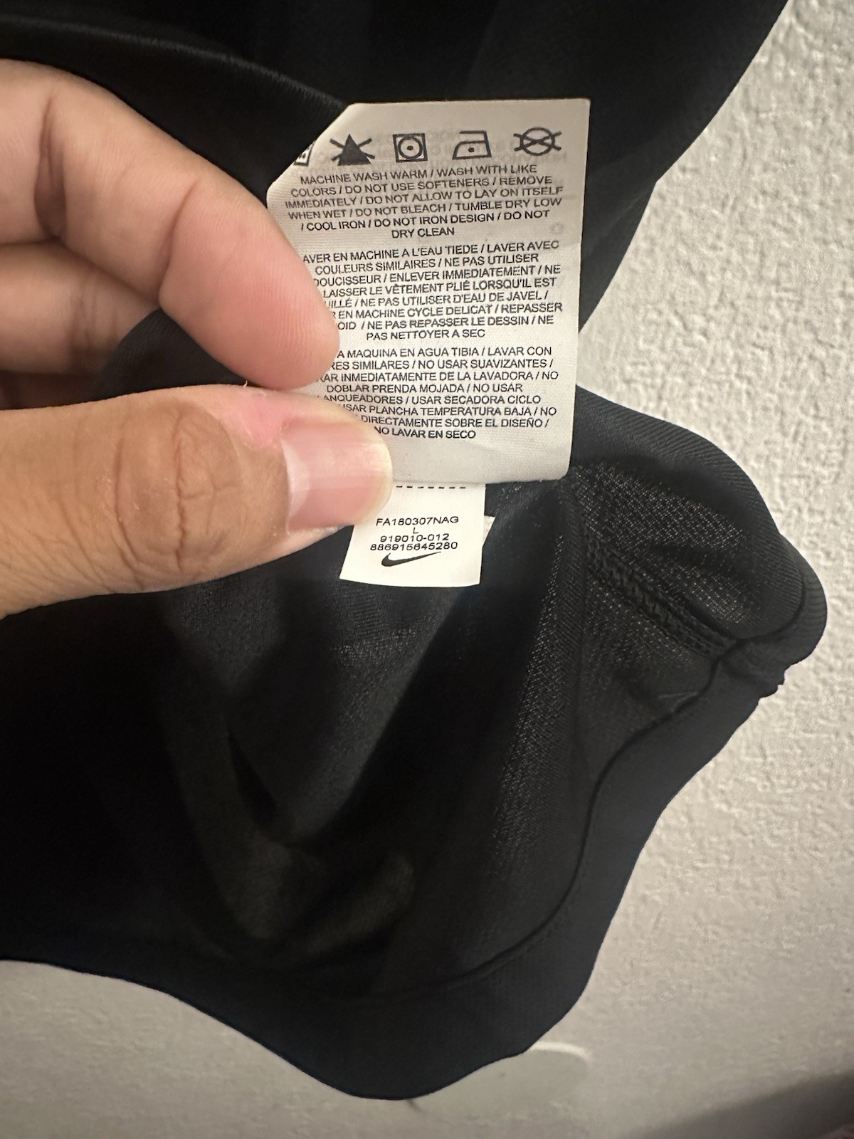 2018 Jordan X PSG Paris Jersey Black Size Large