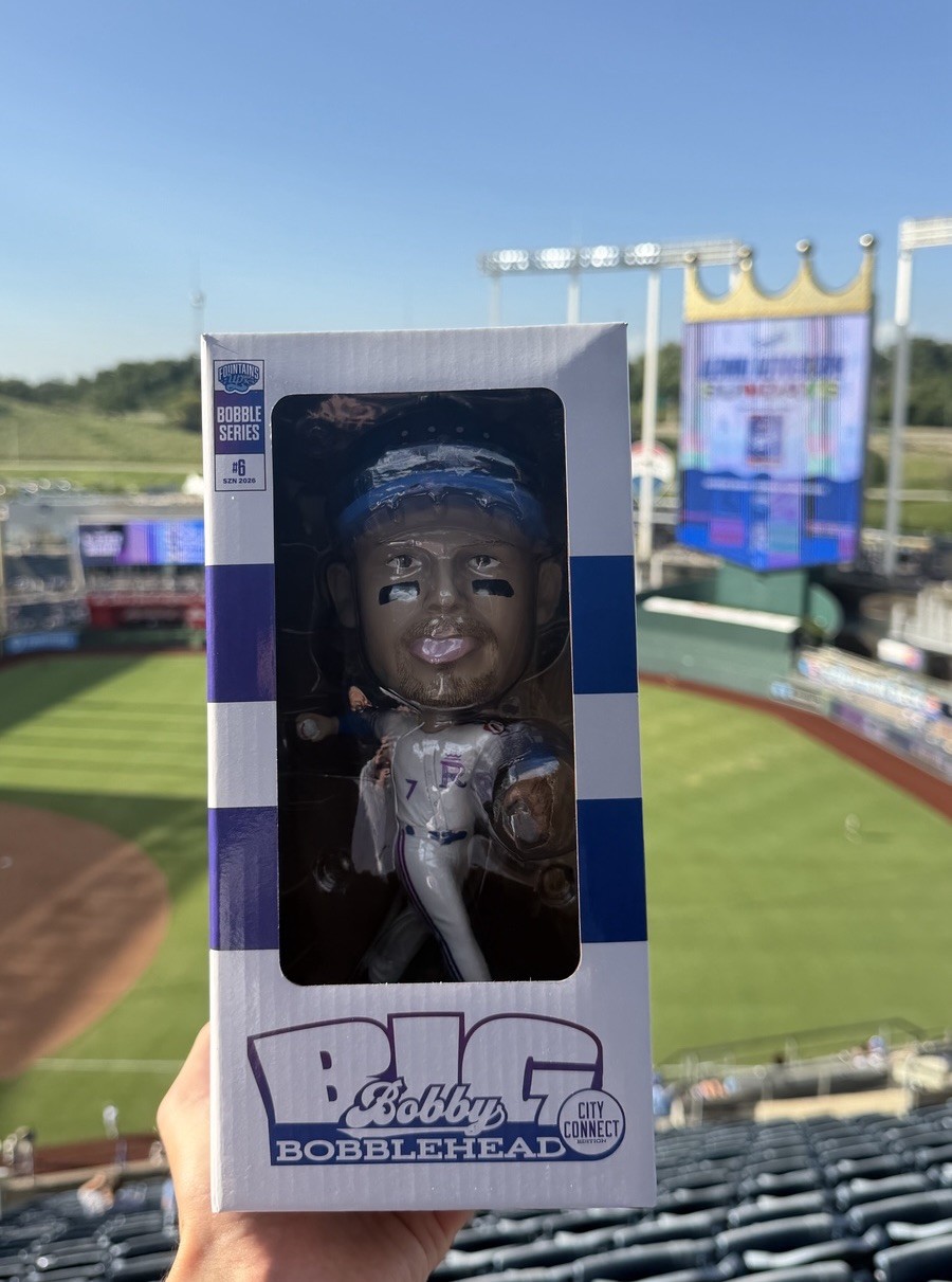 👑 BIG BOBBY WITT JR ROYALS CITY CONNECT Bobblehead 7-17-26 SGA NIB👑