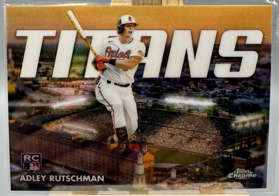 2023 Topps Chrome Adley Rutschman #CT-10 Titans Baltimore Orioles