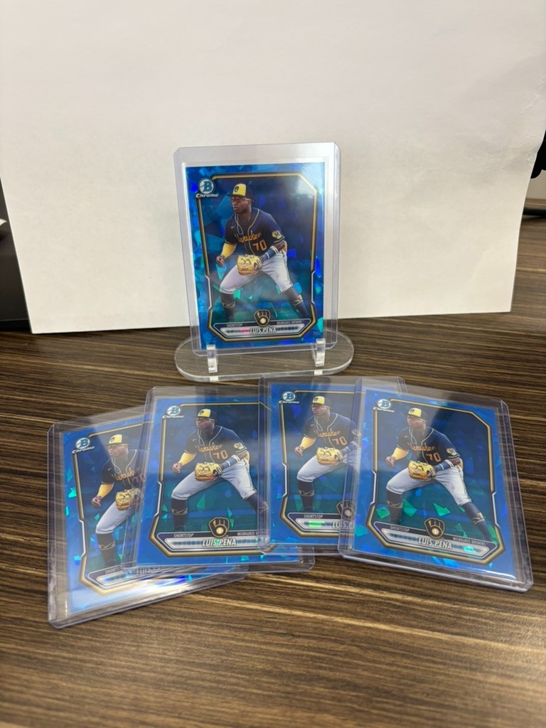 2026 Bowman Chrome Saphire 1st LUIS PENA #BCP-120 Milwaukee Brewers (1 card)
