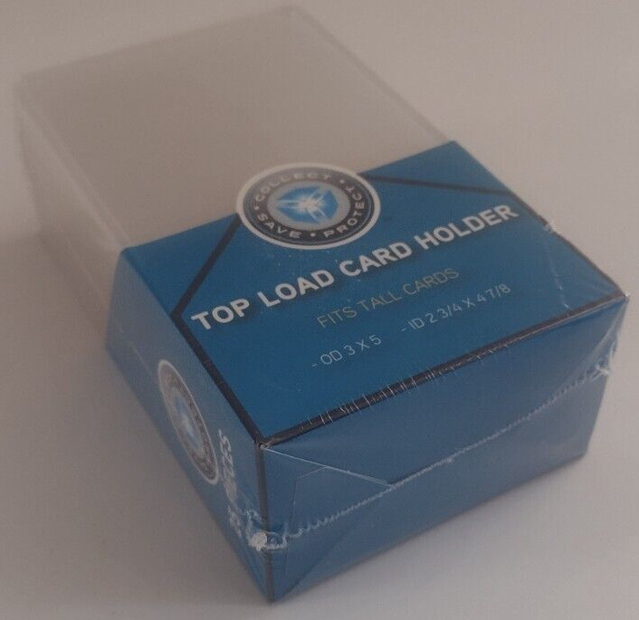 (25) CSP 3×5 Rigid Top Load Tall Protector New NIP High Impact 2 3/4″x4 7/8″ ID