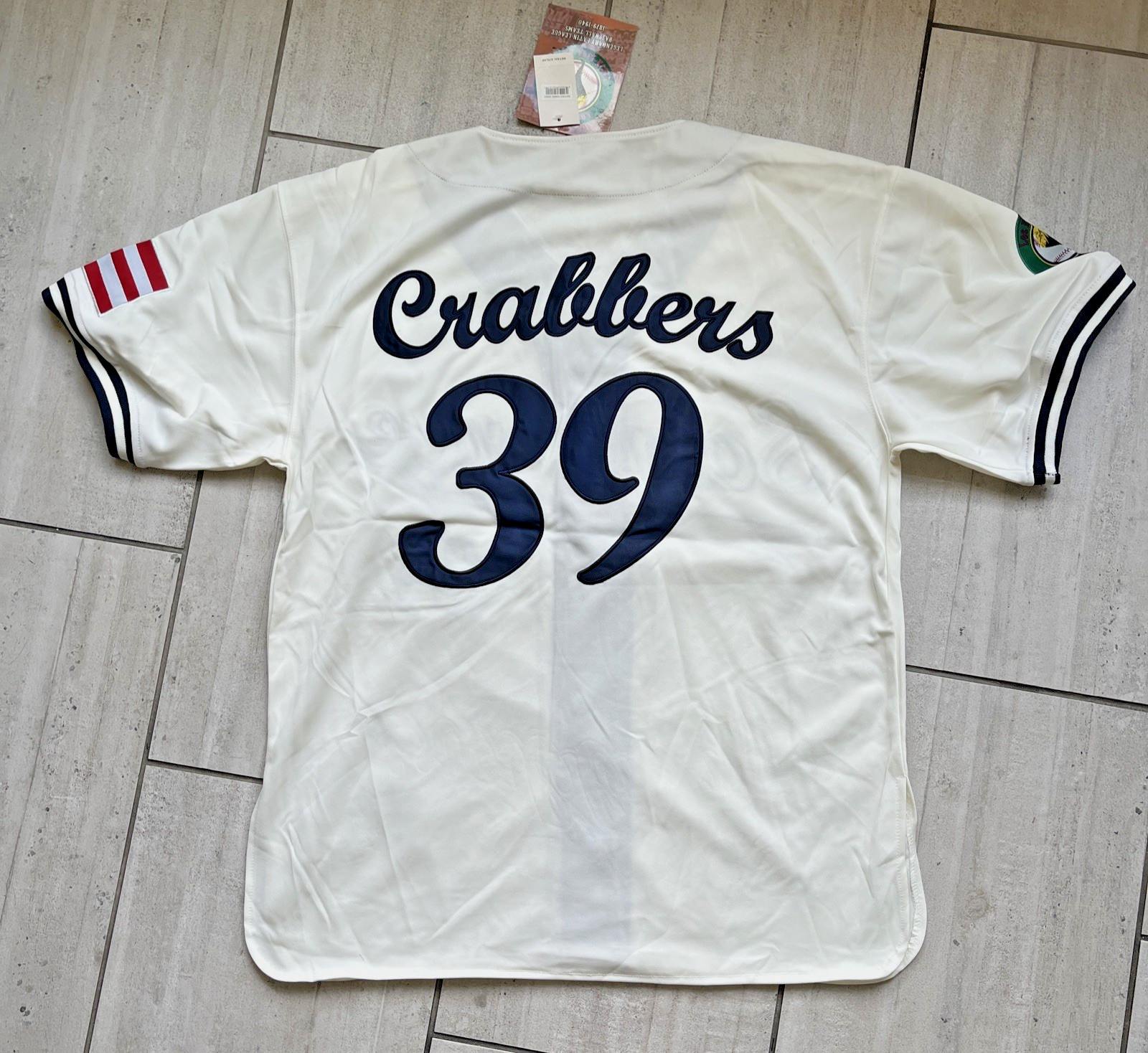 Los Equipos PUERTO RICO LATIN LEAGUE SANTURCE CRABBERS 39 BASEBALL Jersey Sz M