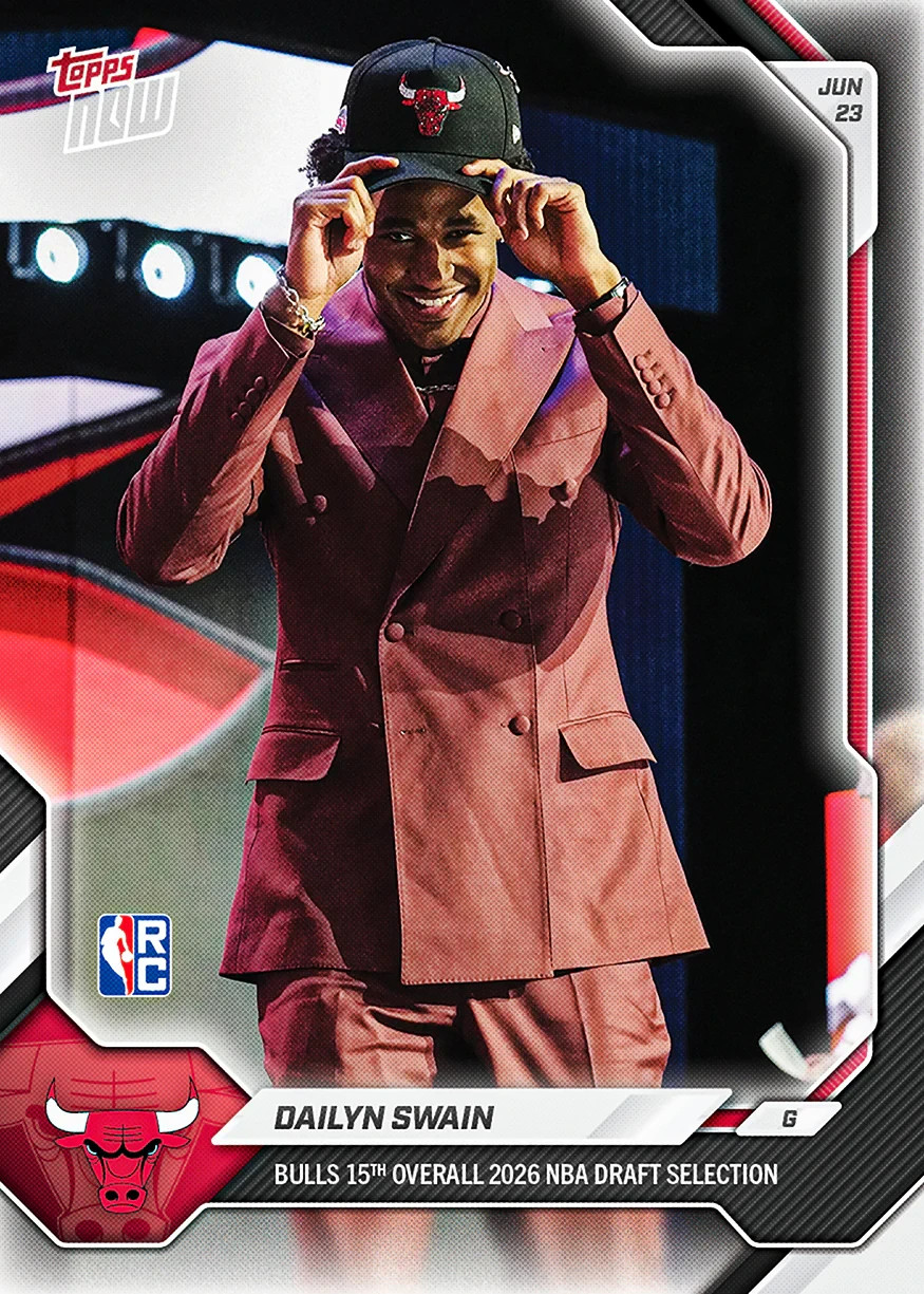 2026 Topps Now Dailyn Swain RC Bulls NBA Draft Presale Rookie Card
