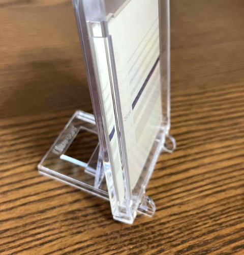20PC Clear Acrylic Trading Card Stands for Coins Sports Cards Display Holder