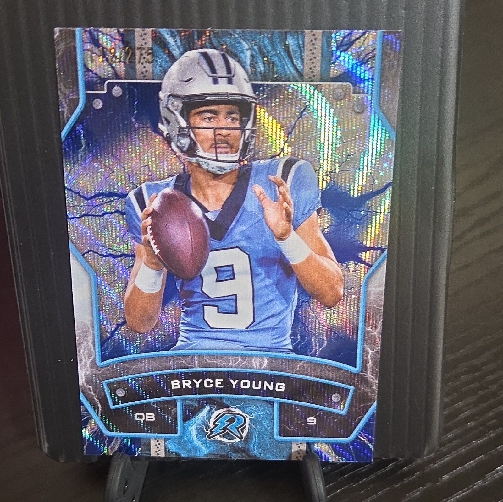 Topps 2024 Resurgence Bryce Young Panthers Navy Surge Refractor #12 112/275