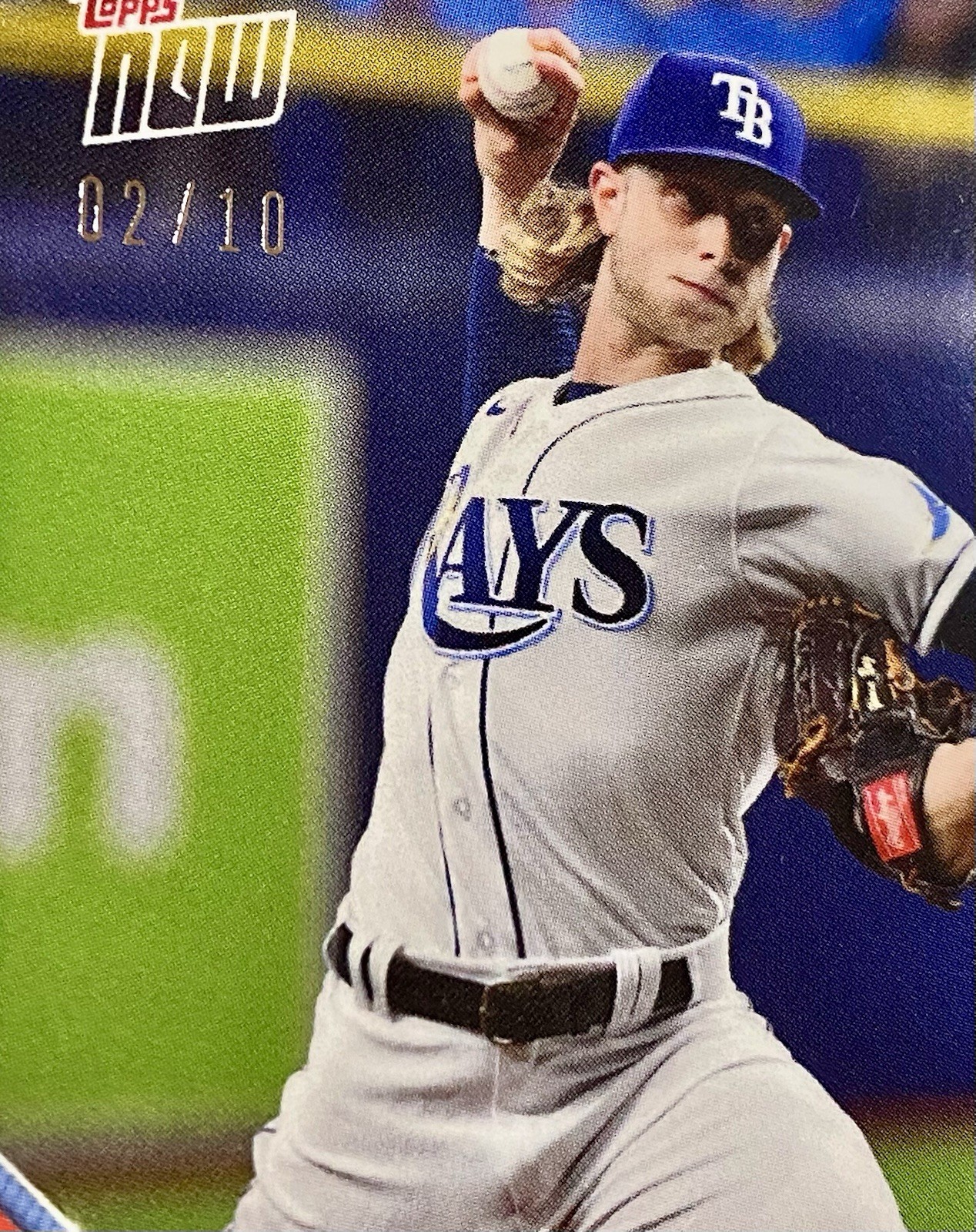 Red Parallel #02/10 TB Rays Call-Up #1 Prospect Rookie Shane Baz Wins MLB Debut