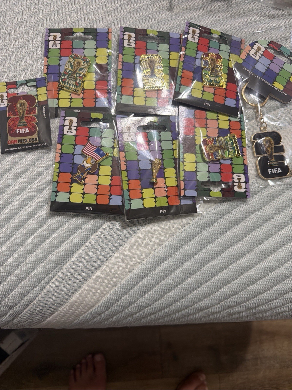 2x Sealed Official FIFA 2026 World Cup Pins Magnet Magnets – Varies