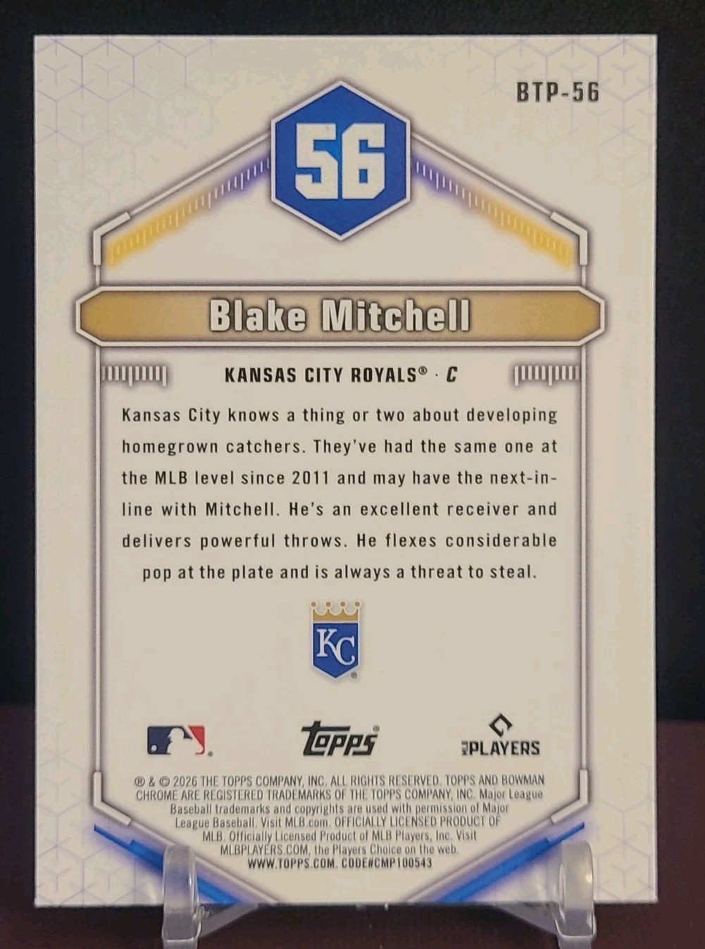 2026 Bowman – Scouts Top 100 Prospects Blake Mitchell #BTP-56