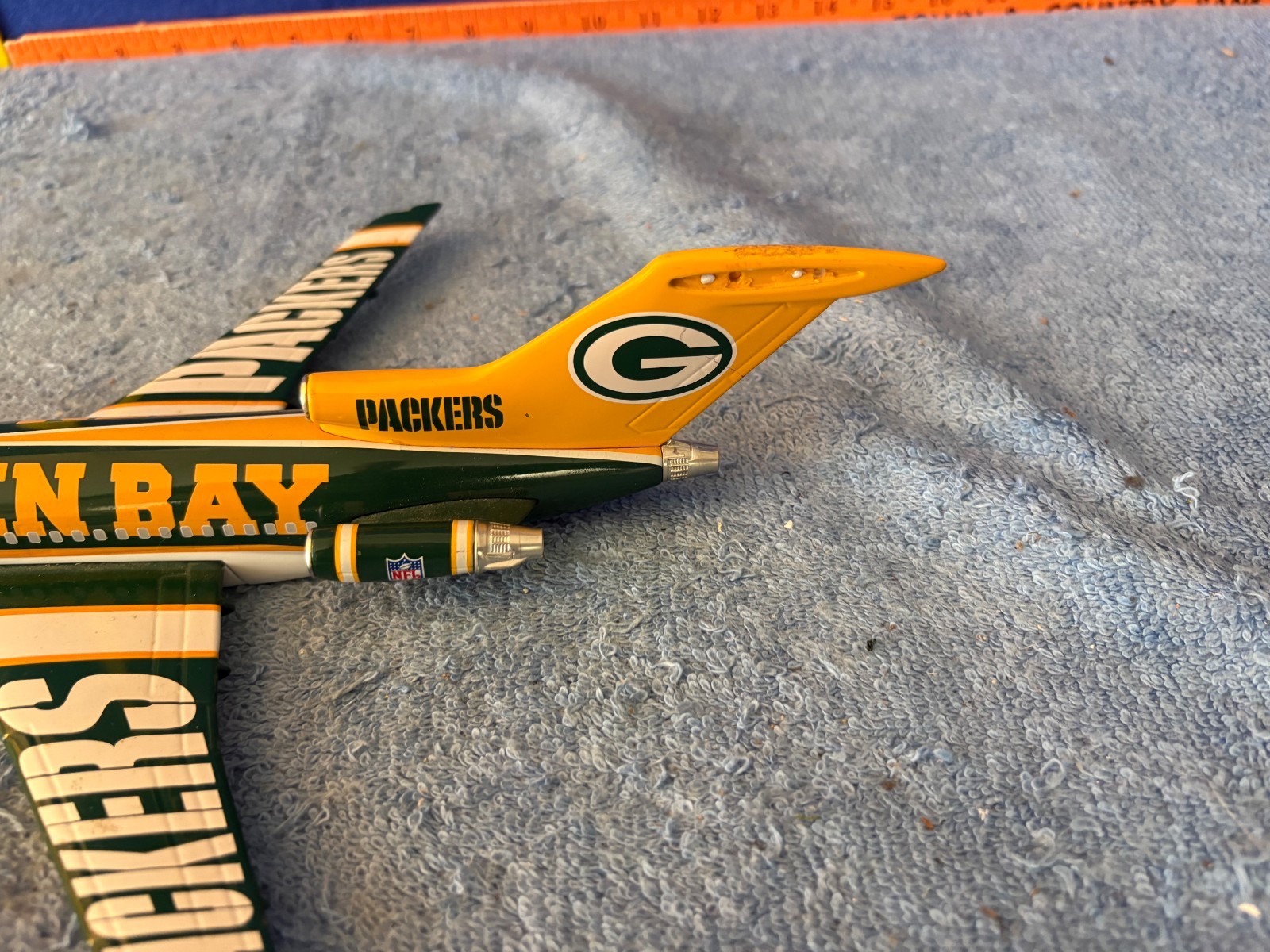 Danbury Mint Boeing 727-100 Green Bay Packers Diecast Team Airplane NO STAND