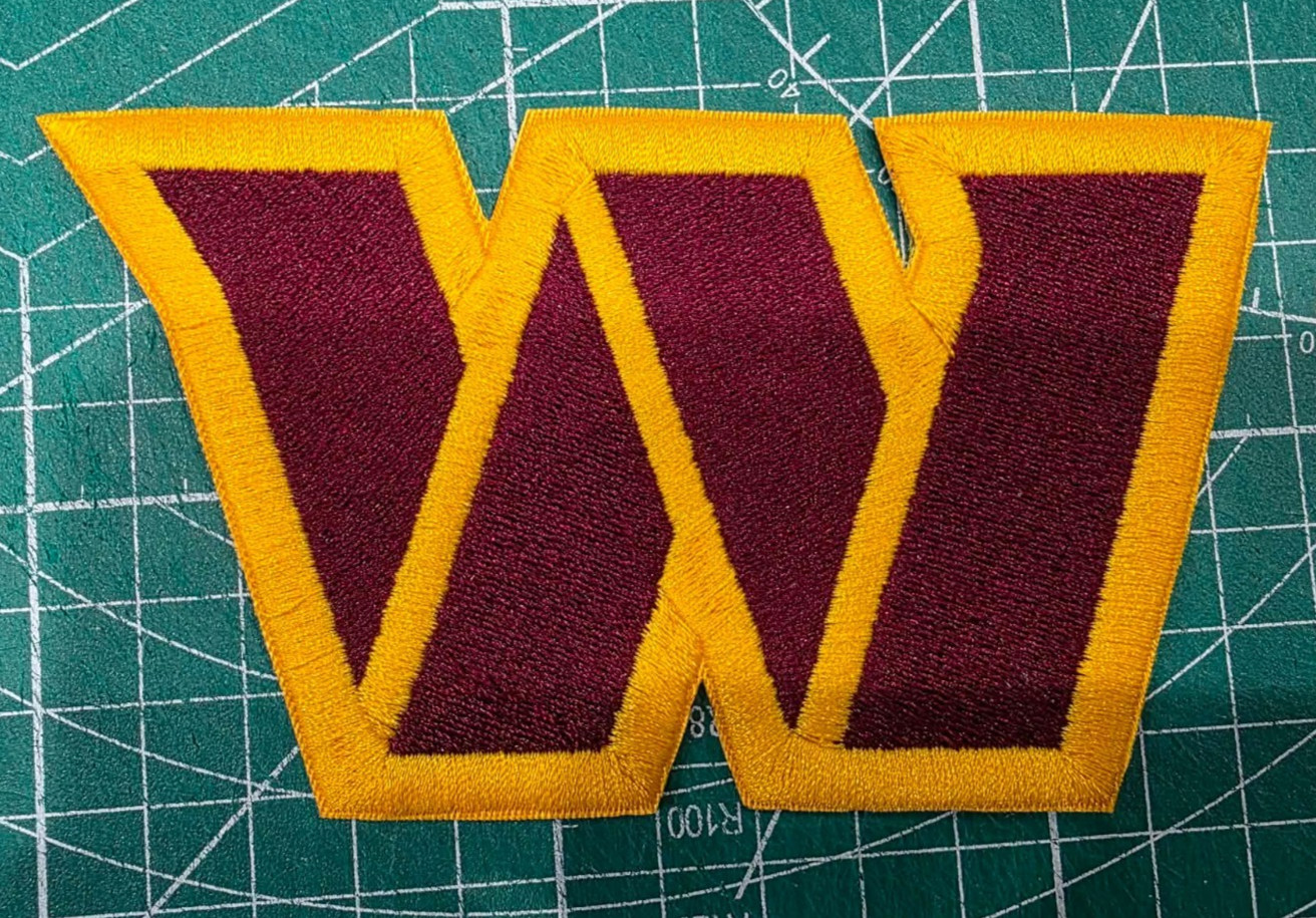 Washington Commanders 3.75″ Iron On Embroidered Patch Football Logo NFL shoulder