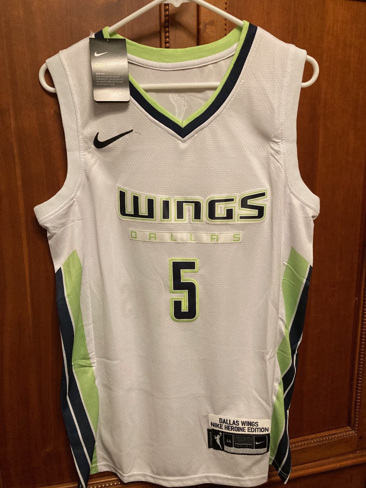 Paige Bueckers #5 Dallas Wings Stitched White Jersey Unisex Adult Size Large