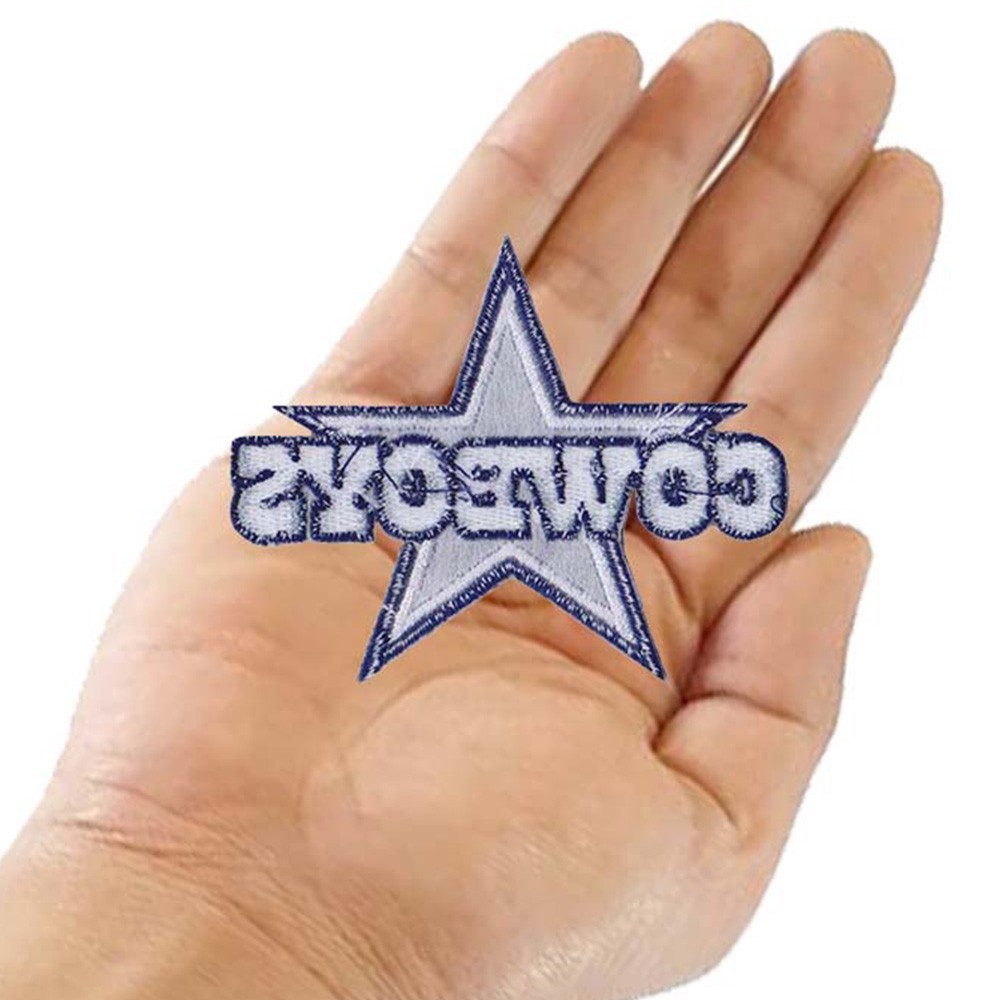 10 pcs Dallas Cowboys Nation Football Logo Size 3.2 in x2.5 in Sew Iron On Patch