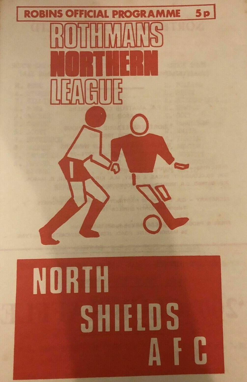 North Shields (Athletic) Football Programmes Robins EDS Stadium – Various Years