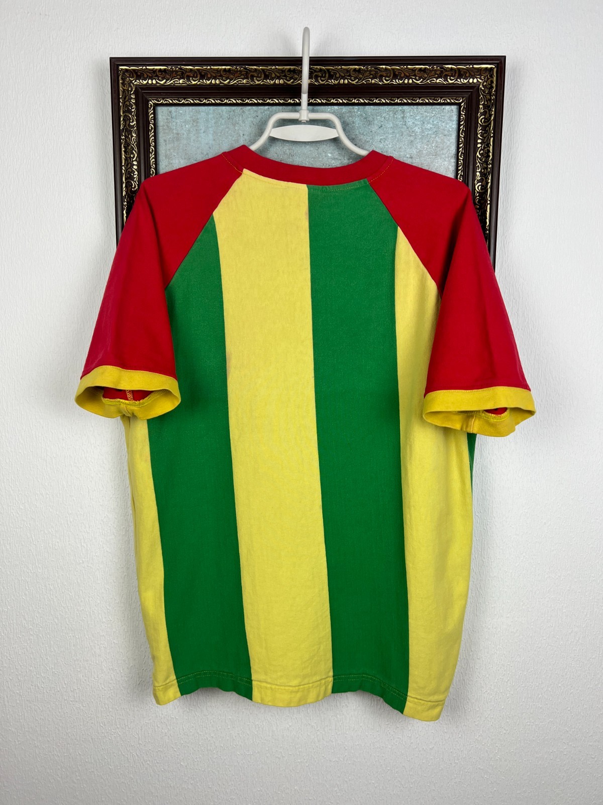 Vintage 80’s Toffs Football World Cup Retro Ghana Shirt Soccer Jersey Mens Sz M