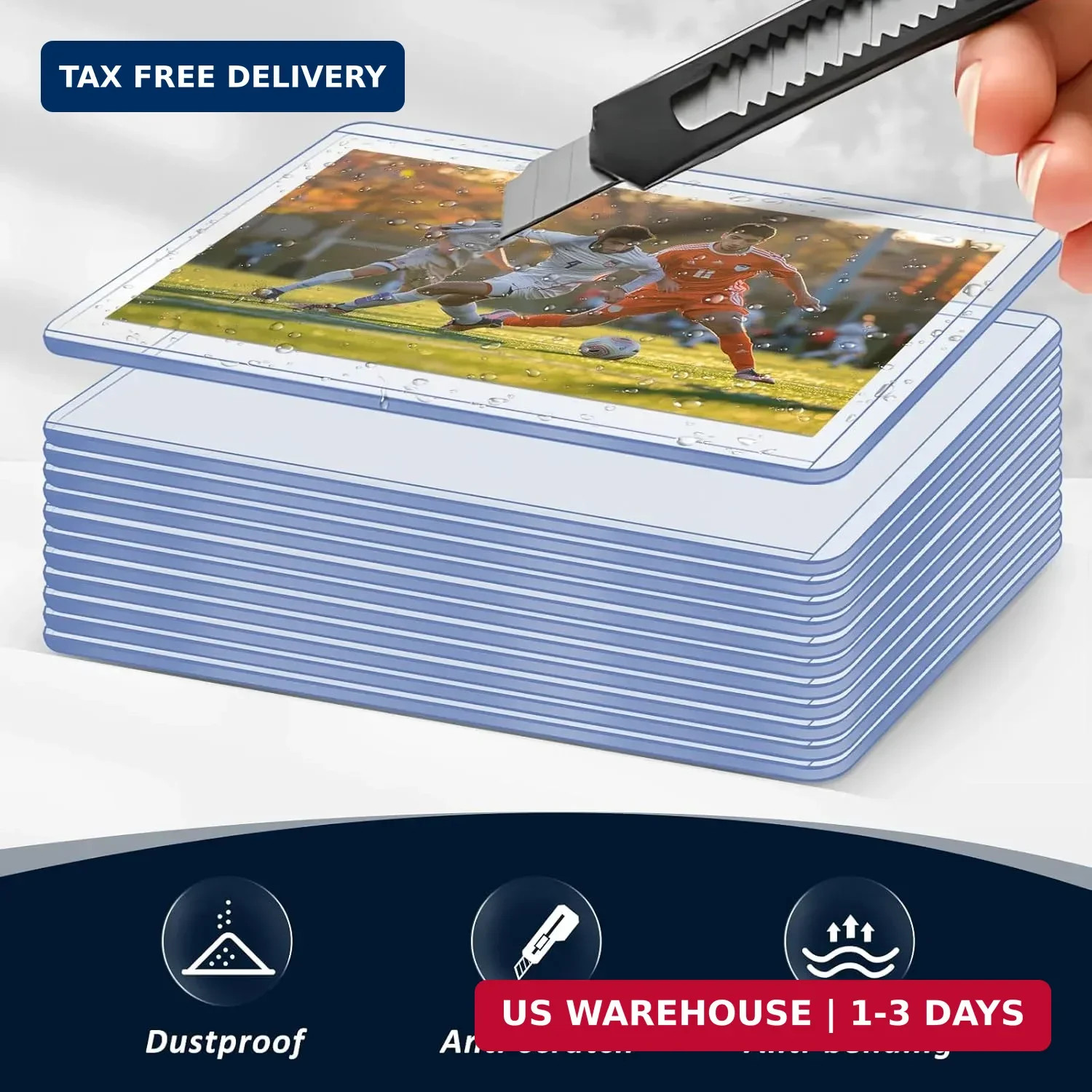 15 Pack Top Loads for Cards 3″x4″ Hard Plastic Card Sleeves Baseball Card Protec
