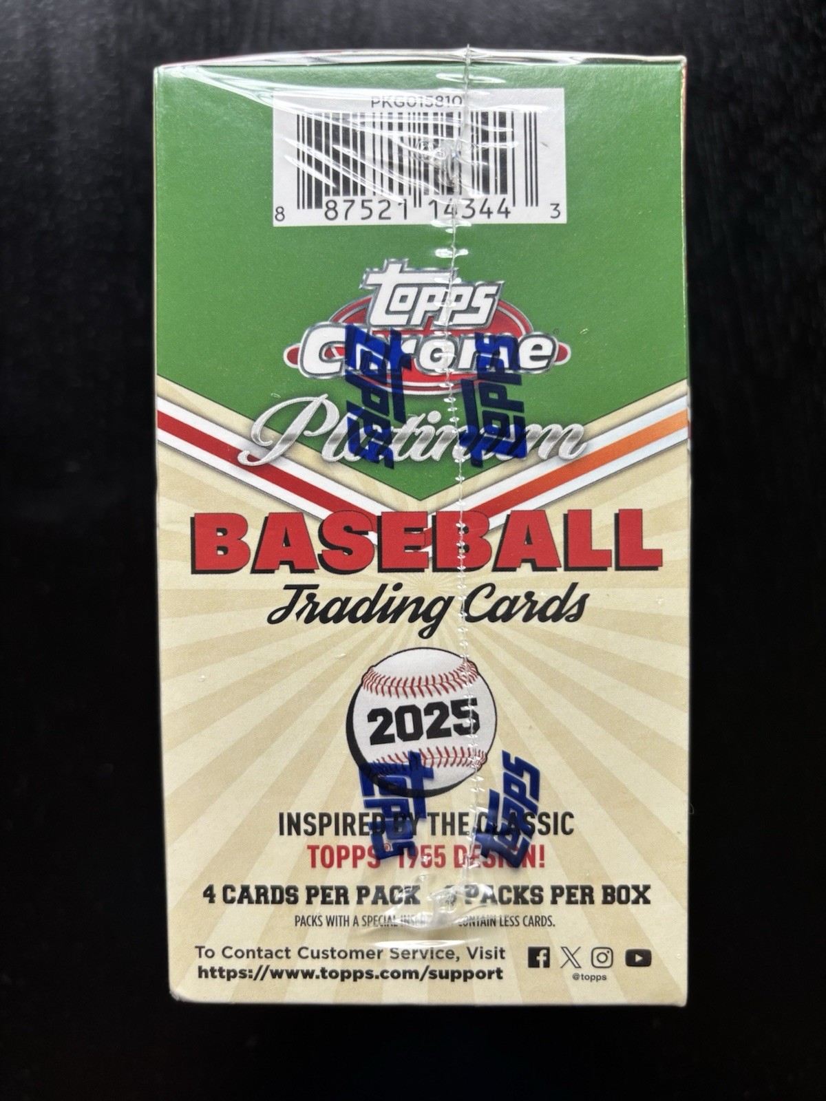 2025 Topps Chrome Platinum 1955 Baseball BLASTER Box – Factory Sealed