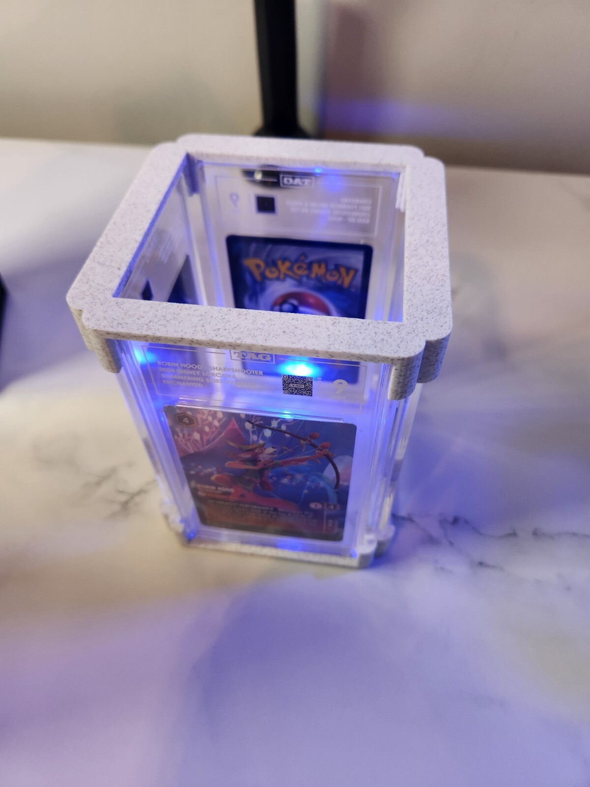 Graded Card Stand – Compatible with TAG – Turnable 360 Card Display – SlabTower