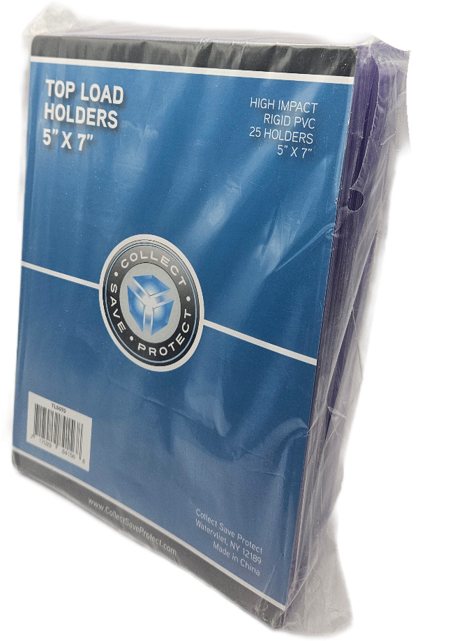 (25-Pack) CSP 5×7 Toploaders 5″ x 7″ Topload Rigid Card Holders Photo, Postcard