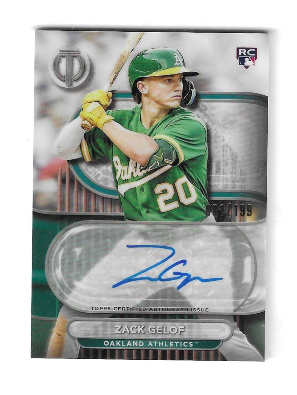 Zach Gelof 2024 Topps Tribute Rookie Auto Card # TA-GEL /199