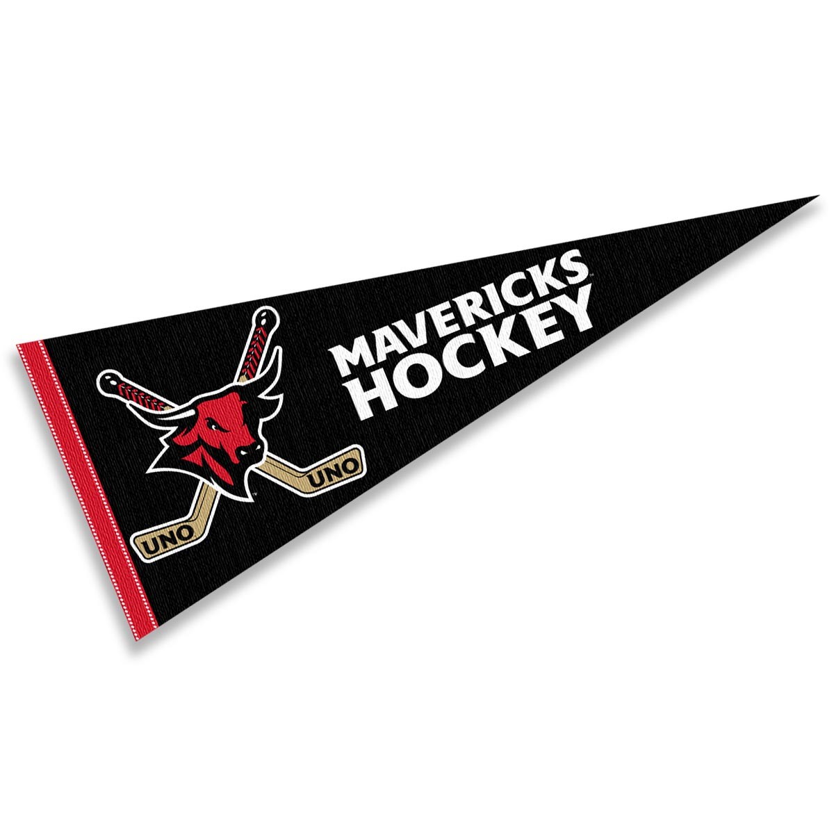 Nebraska Omaha Mavericks Full Size 12 in X 30 in College Hockey Logo NCAA