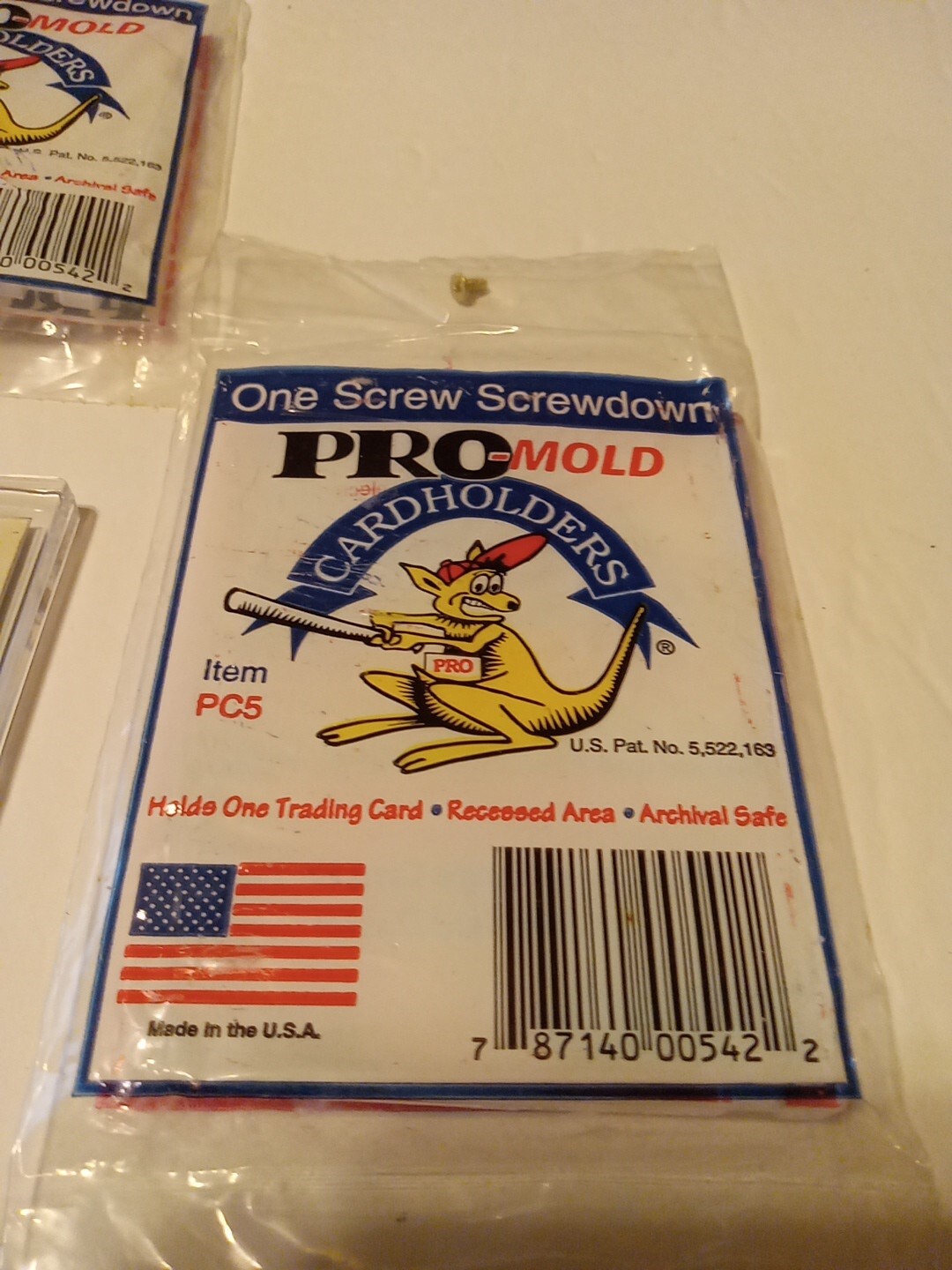 5X NEW In Package PRO-MOLD PC5 ONE SCREW SCREWDOWN STANDARD CARD HOLDERS