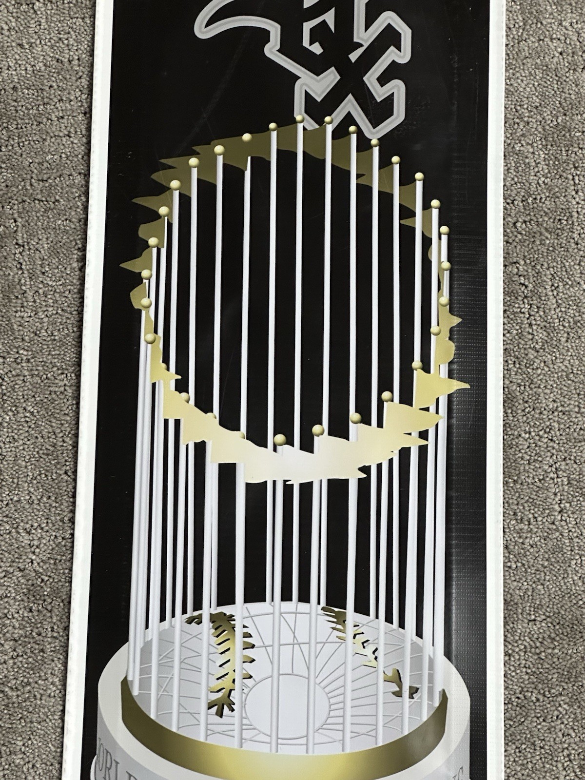 Wow 2005 Chicago White Sox World Series Champions Trophy Original 30 x 10 Banner