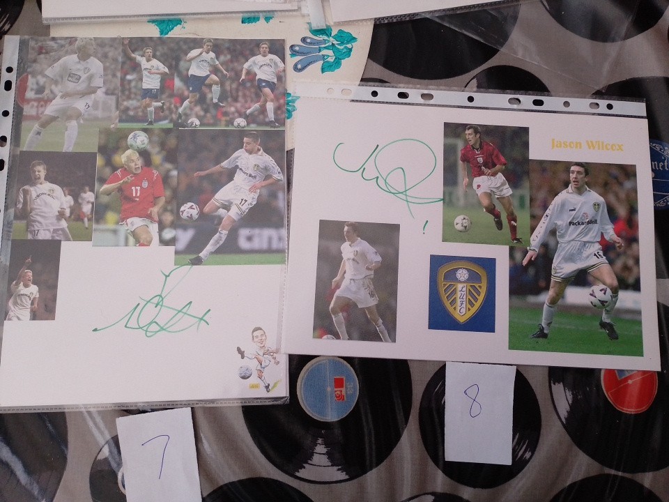 Signed Leeds United Pictures Ex Players £6 Each