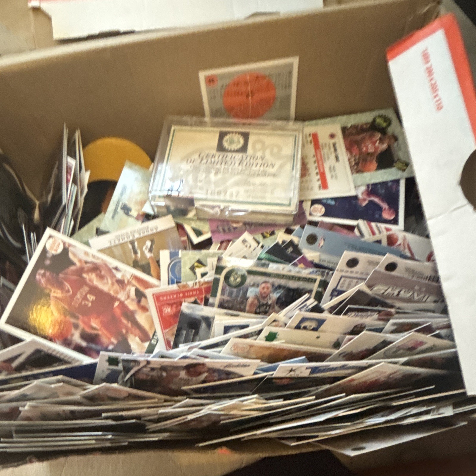 Mixed Sports Trading Card Lot Multiple Cards in Box Sports Trading Card Lot