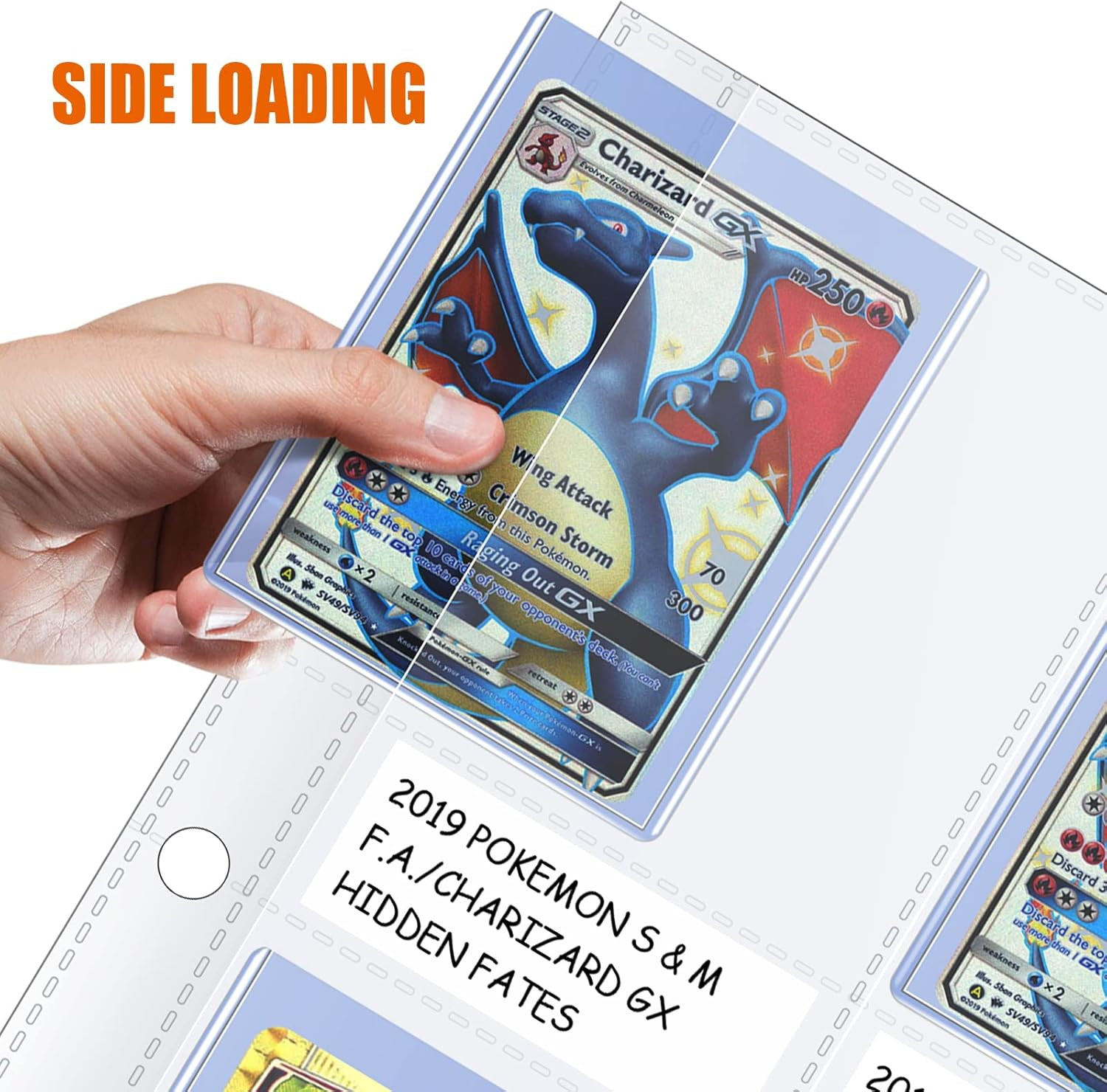 50Ct 4-Pocket Top Loader Sleeves – Trading Card Binder Pages for 3-Ring