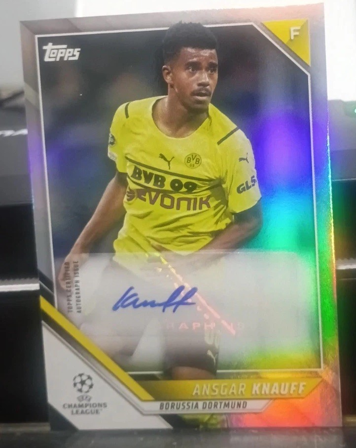Ansgar Knauff #BA-AK 2021-22 UEFA Champions League Autograph Borussia Dort FS-1