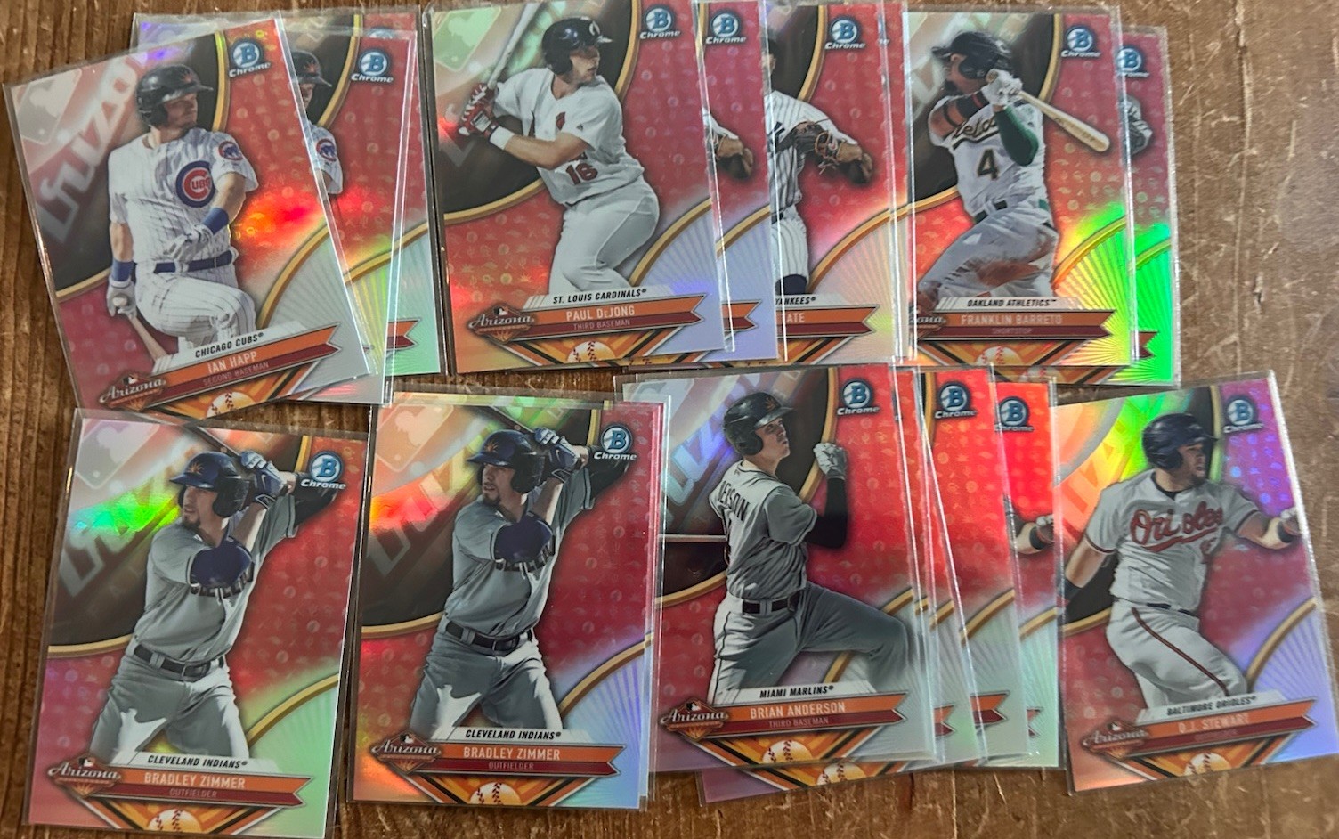 2019 Bowman Chrome BCP Prospect Lot 3200+ 1st Bowman Inserts Many Dupes