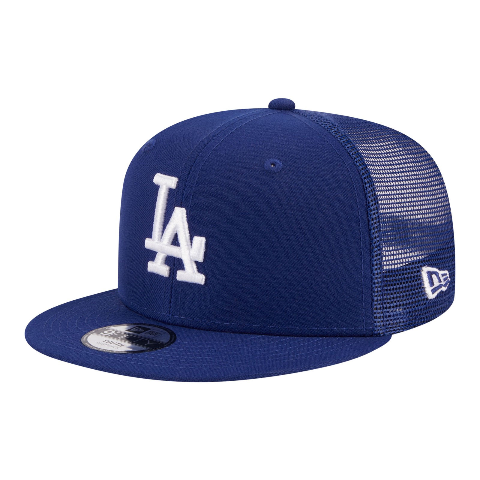 Youth New Era Royal Los Angeles Dodgers 9FIFTY Trucker Snapback Hat