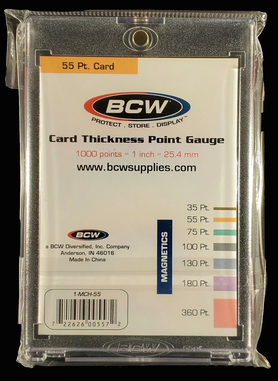 18 BCW Magnet Card Holder 55 Pt Recessed UV Protection Slab 2 1/2 x 3 1/2 Inside