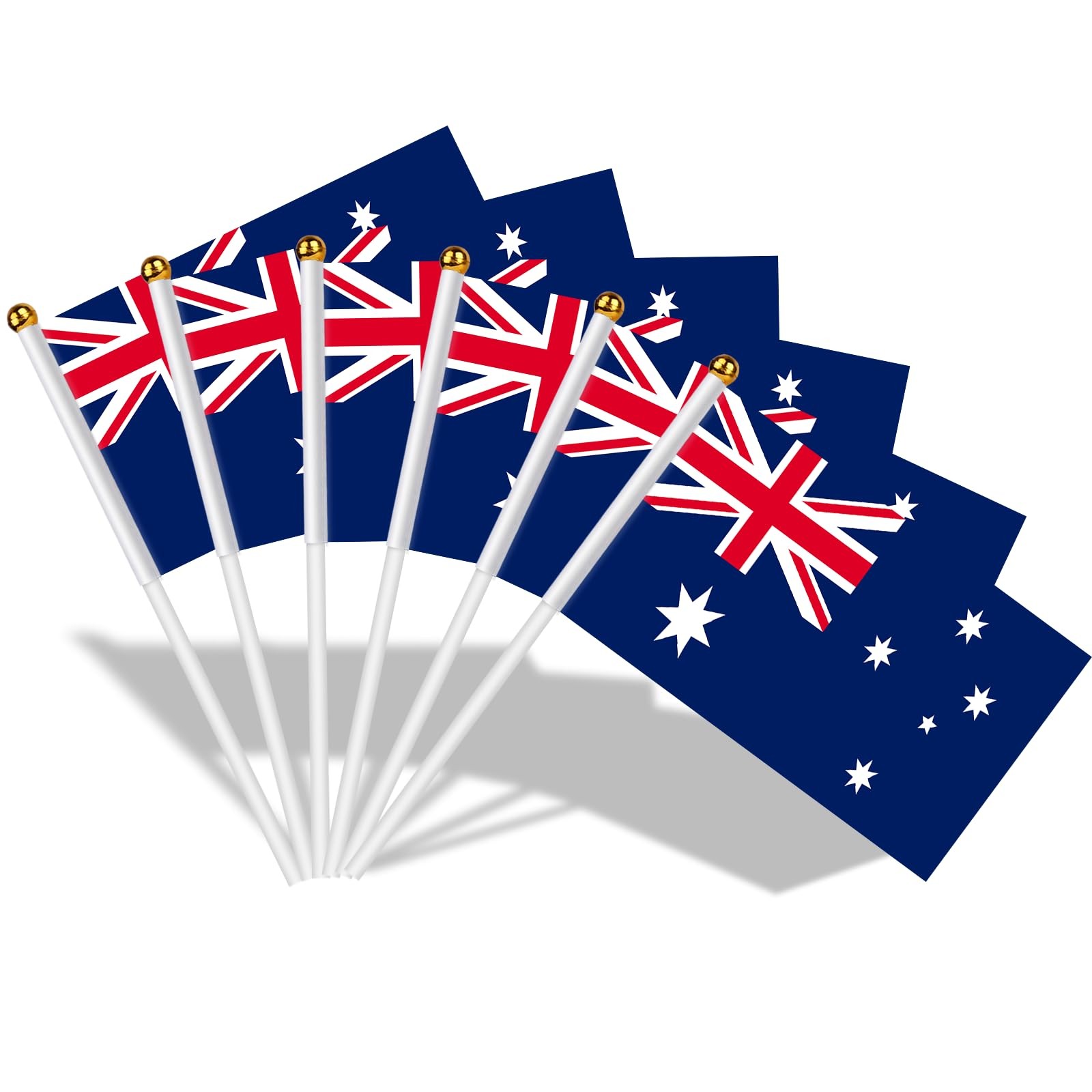 AhfuLife 30 Pcs Australia Hand Held Flags for 5×8 Inch-30 Pcs,