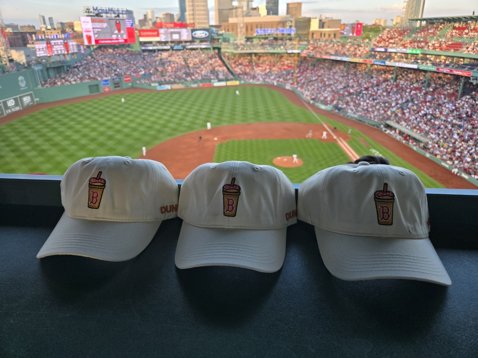 LIMITED EDITION Boston Red Sox Dunkin Custom Iced Coffee Hat Exclusive Fenway