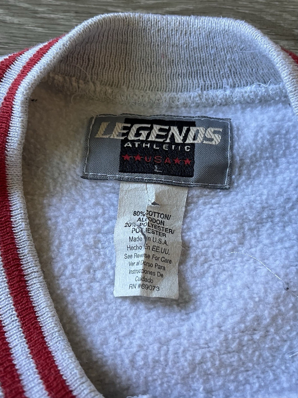 Vintage Legends Nebraska Huskers Sweatshirt Men’s Large 90s USA Made Gray/Red