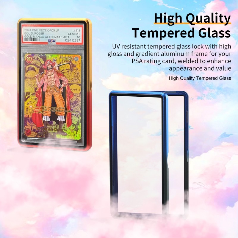 For PSA CGC 35PT Magnetic Slab Metal Case Graded Cards Guard Protector Display
