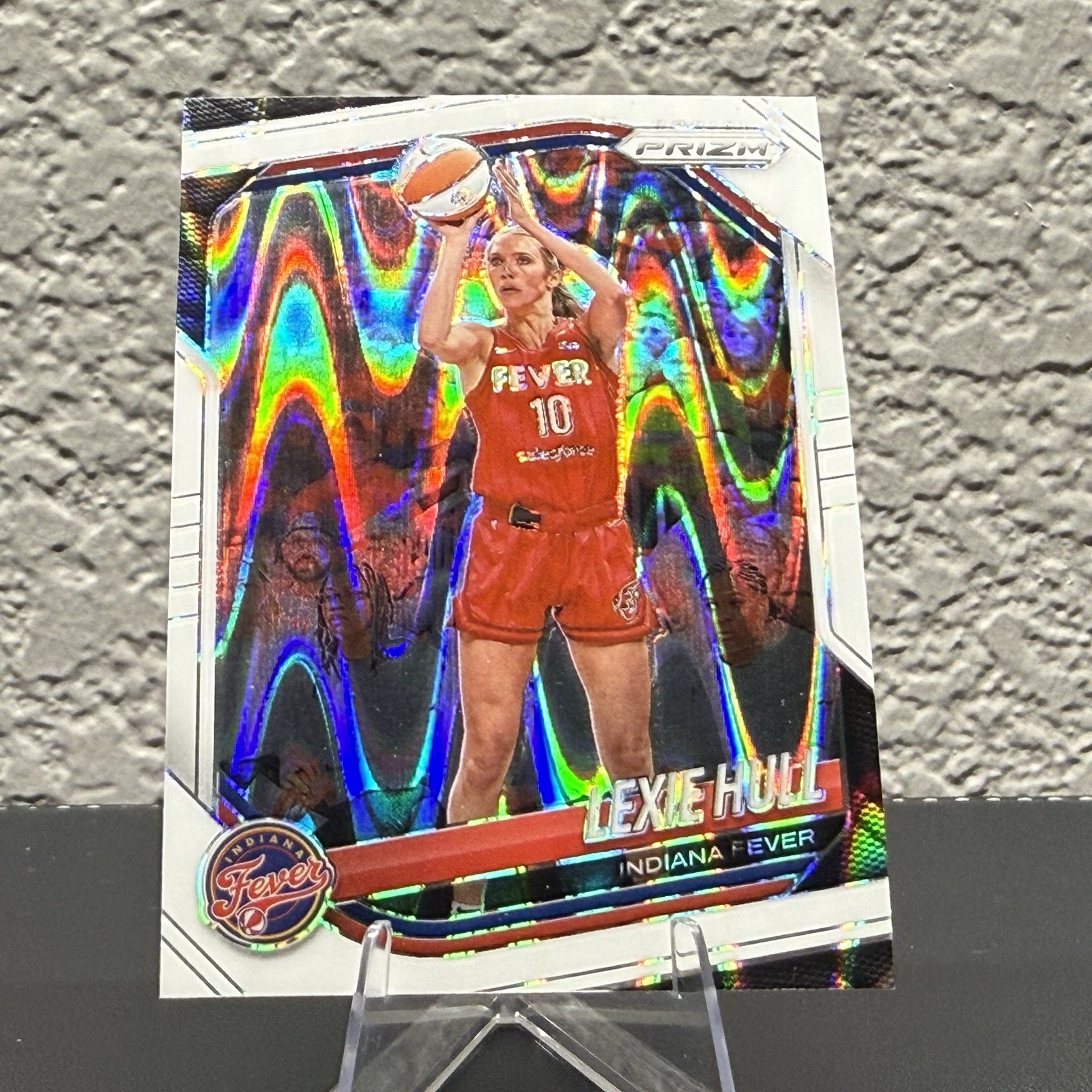 2025 Panini Prizm WNBA Lexie Hull #51 White Seismic Prizm Indiana Fever