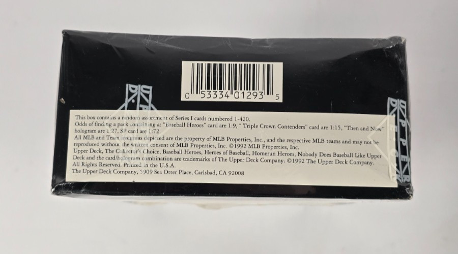 1993 Upper Deck Series One MLB Baseball Sealed Trading Card Box New