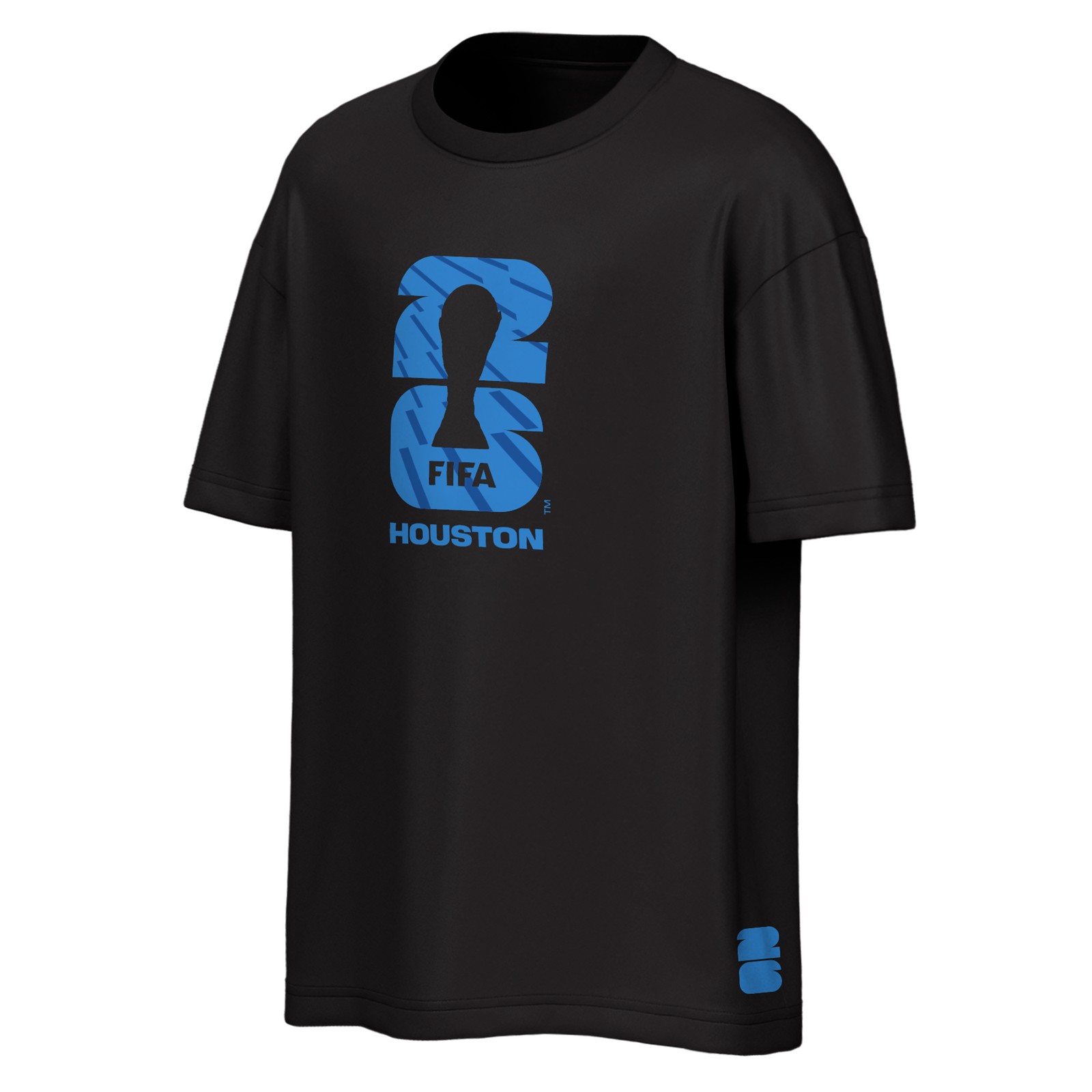 Men’s Outerstuff Black FIFA World Cup 2026 Houston City Reflections T-Shirt