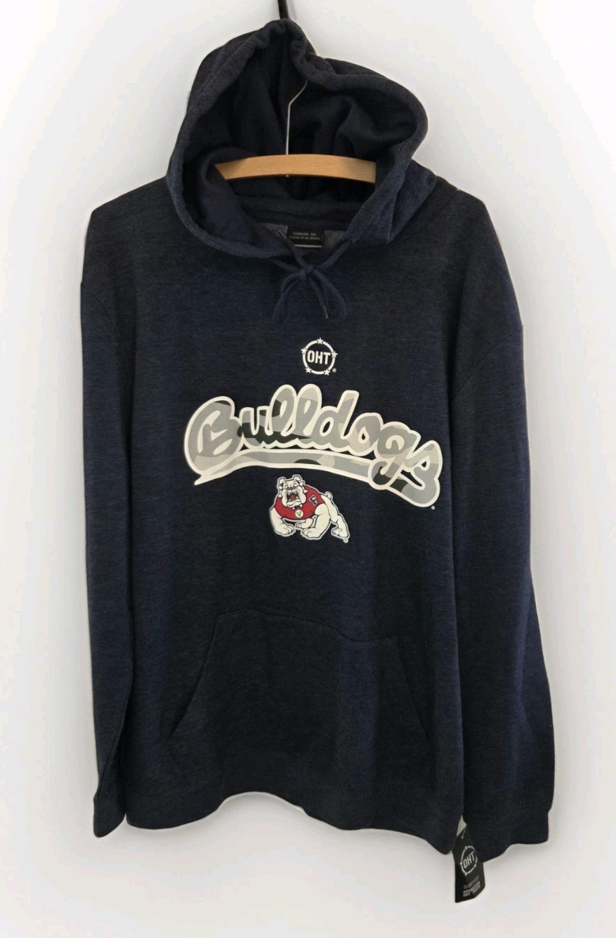 Fresno State Bulldogs Hoodie Men’s Large Navy Blue Colosseum OHT Go Dogs!