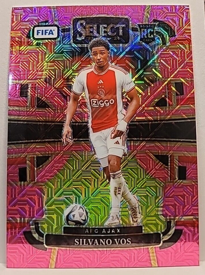 2023-24 Panini Select FIFA – Terrace Pink Mojo Prizm #55 Silvano Vos /199 (RC)