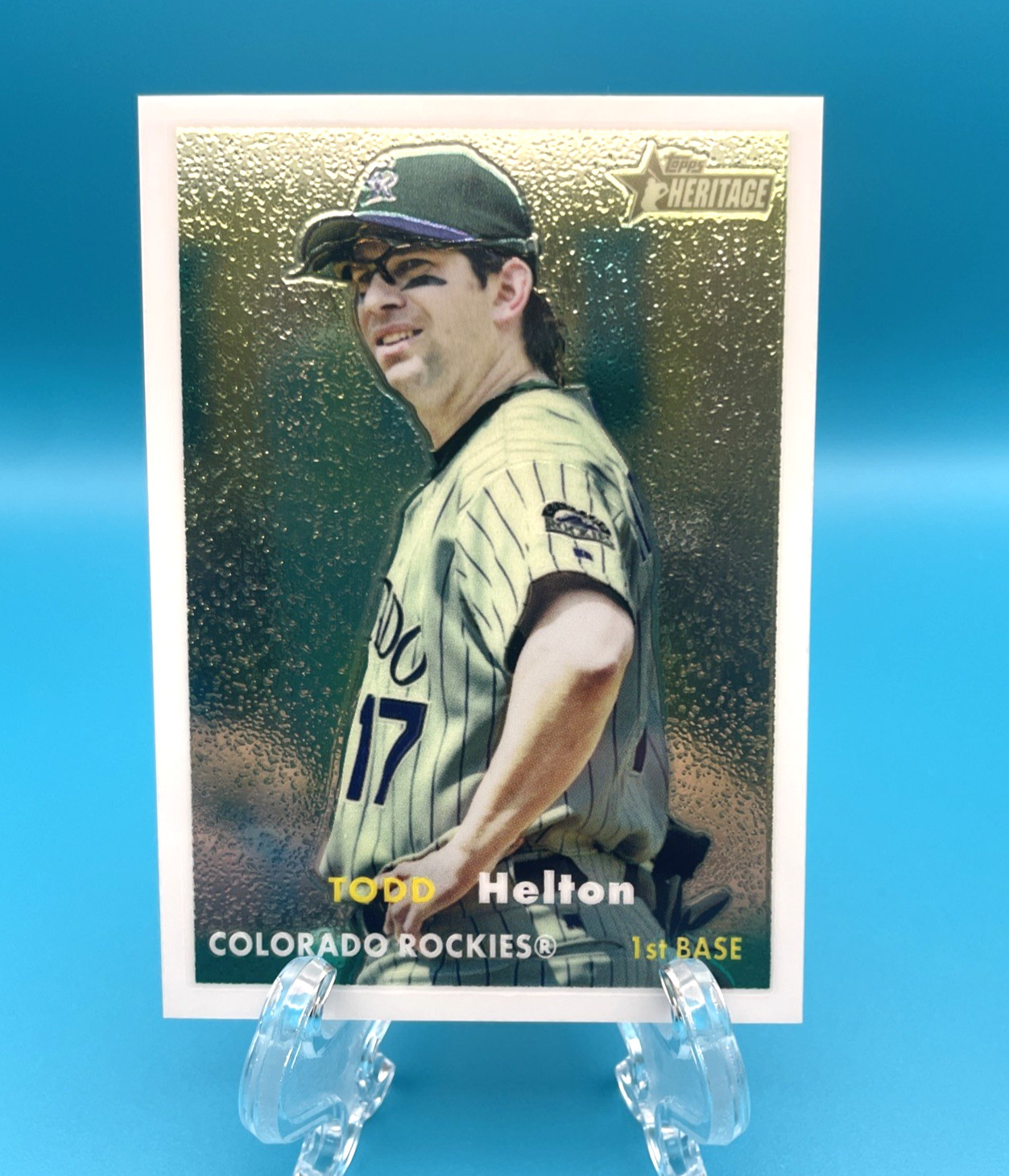2006 Topps Heritage – Chrome Todd Helton #97 Refractor /1957 (J3)