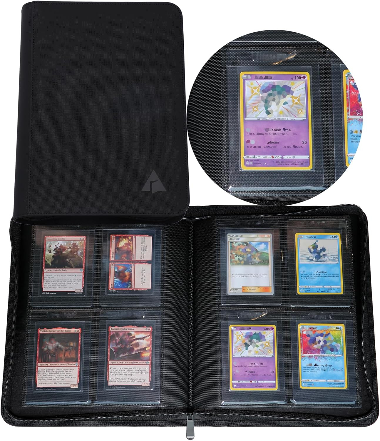 4-Pocket Binder for Semi Rigid Card Holders, Holds 208 Semi Rigid Card Holder