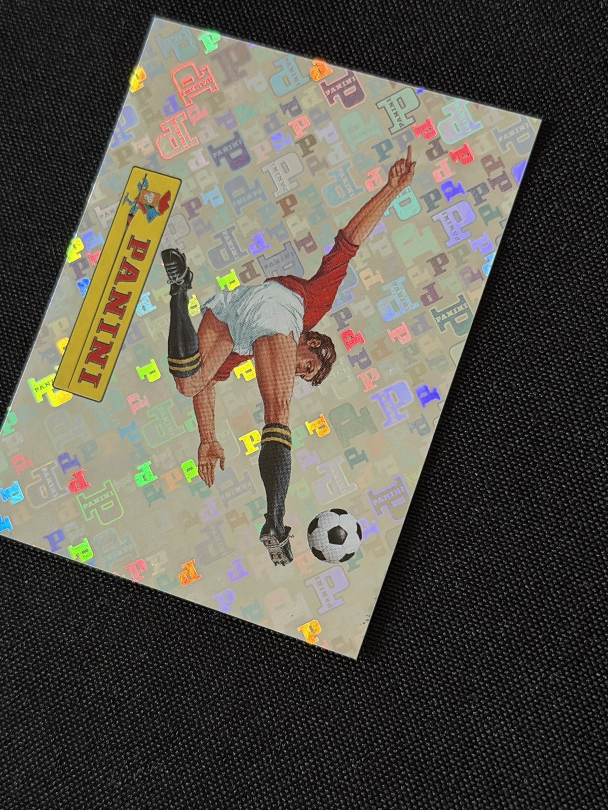 2026 Panini FIFA World Cup – RARE Rainbow Foil Panini Logo Sticker #00