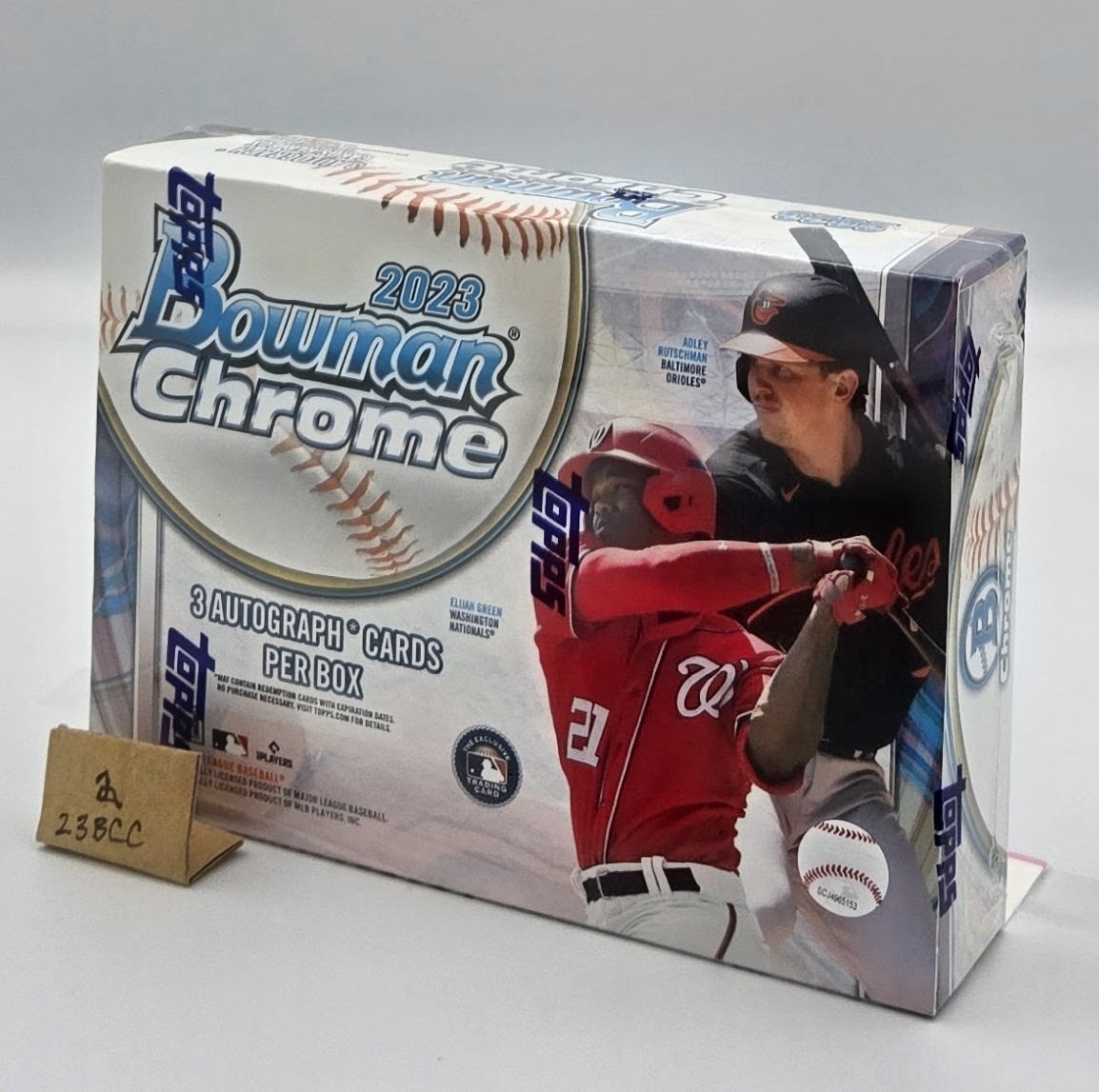 2023 Bowman Chrome Baseball HTA Choice Box Factory Sealed New 3 Autos Salas