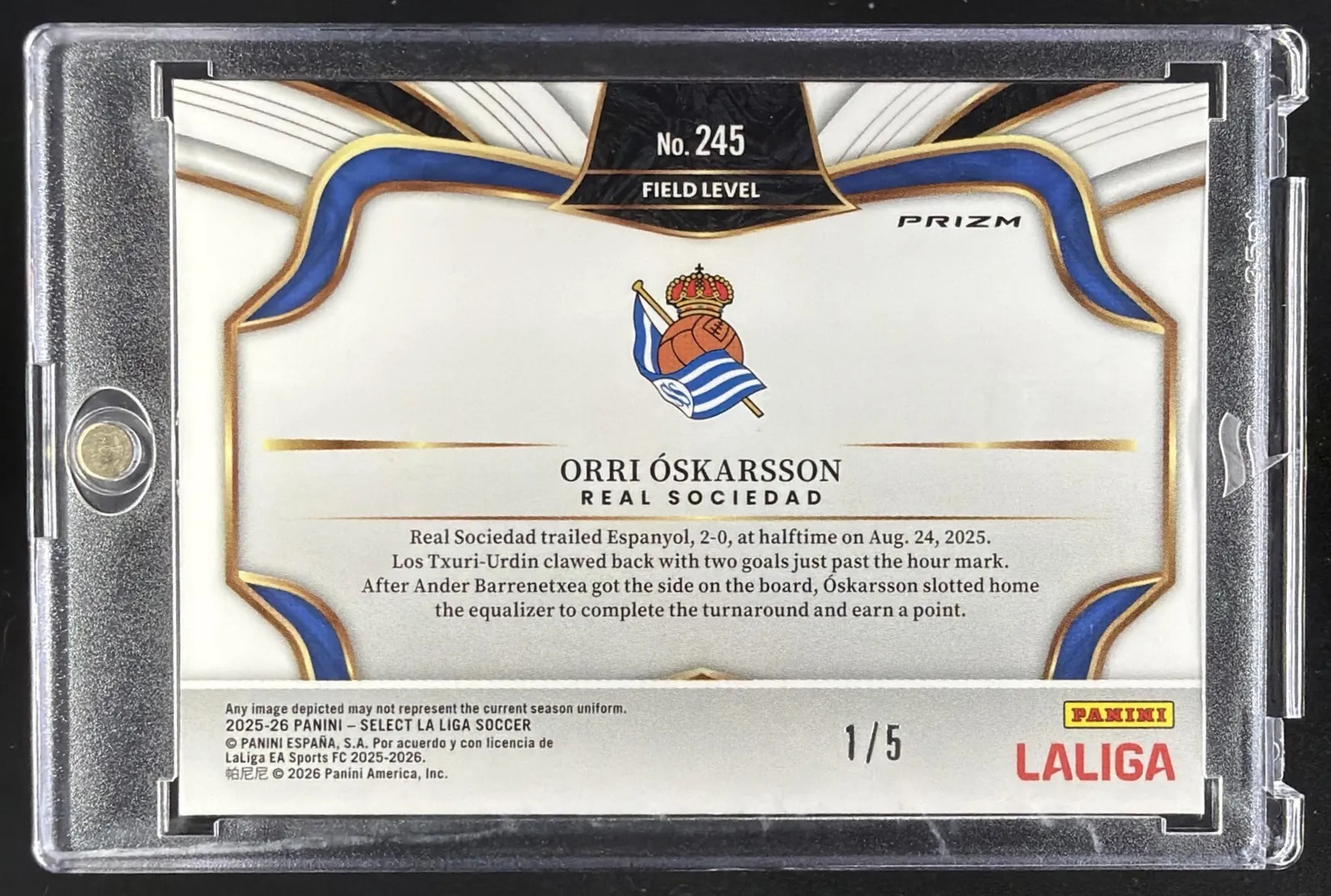 2025 Panini Select La Liga Orri Oskarsson #245